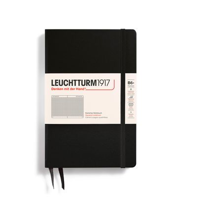 Cuaderno Leuchtturm1917 B6+, Tapa Dura, Black, rayas