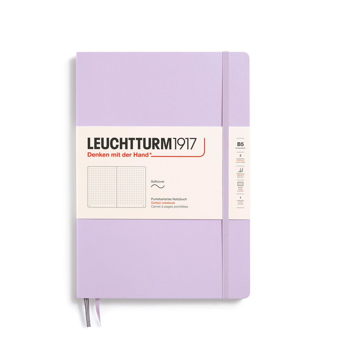 Cuaderno Leuchtturm1917 Composition B5 Tapa Suave, Lilac, Puntos