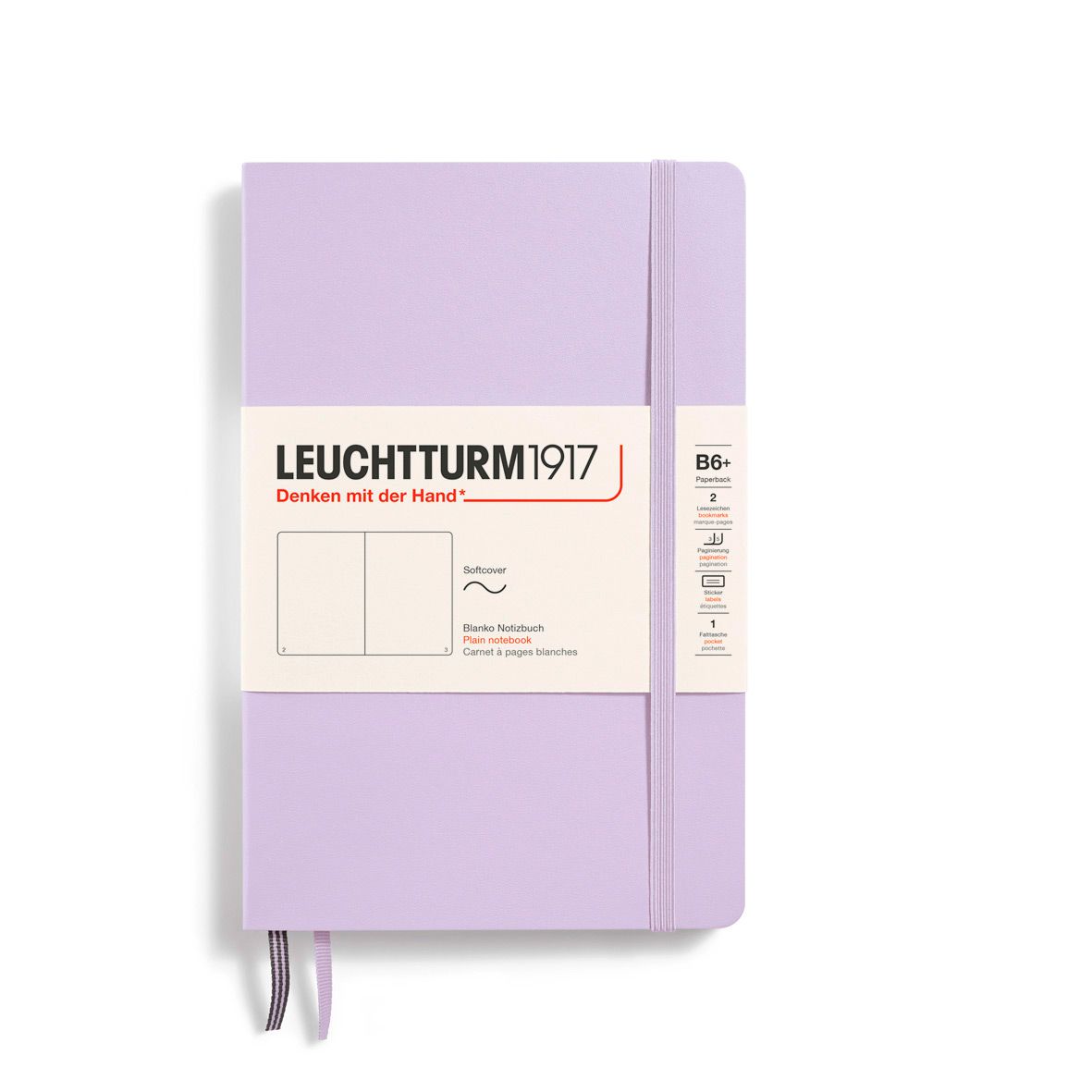 Cuaderno Leuchtturm1917 B6+ Softcover, Lilac, Plain