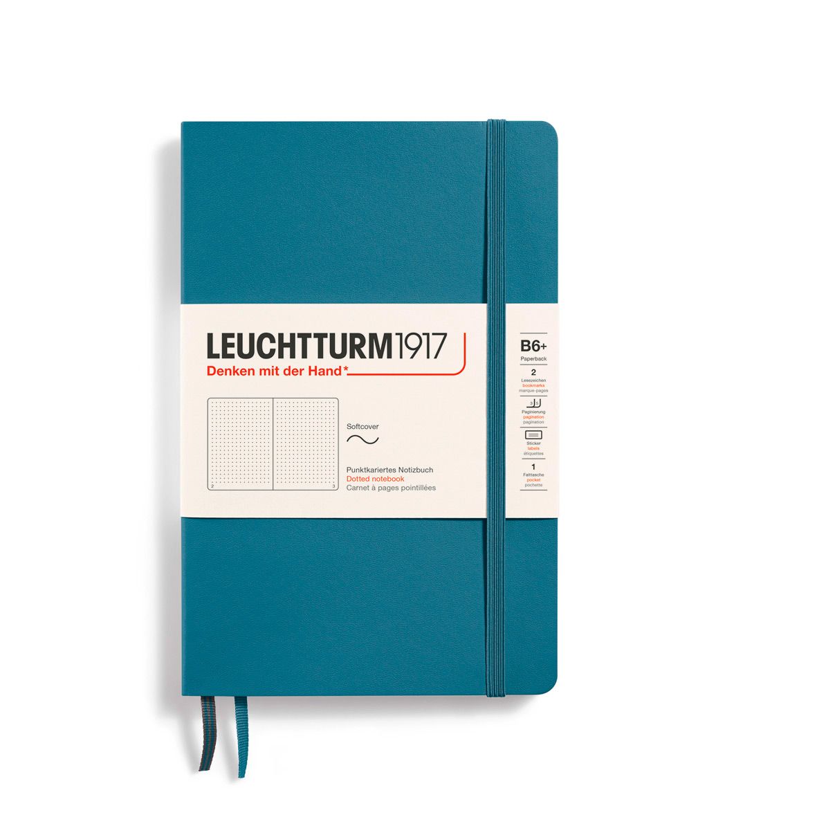 Cuaderno Leuchtturm1917 B6+ Softcover, Stone Blue, Puntos