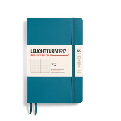 Cuaderno Leuchtturm1917 B6+ Softcover, Stone Blue, Puntos