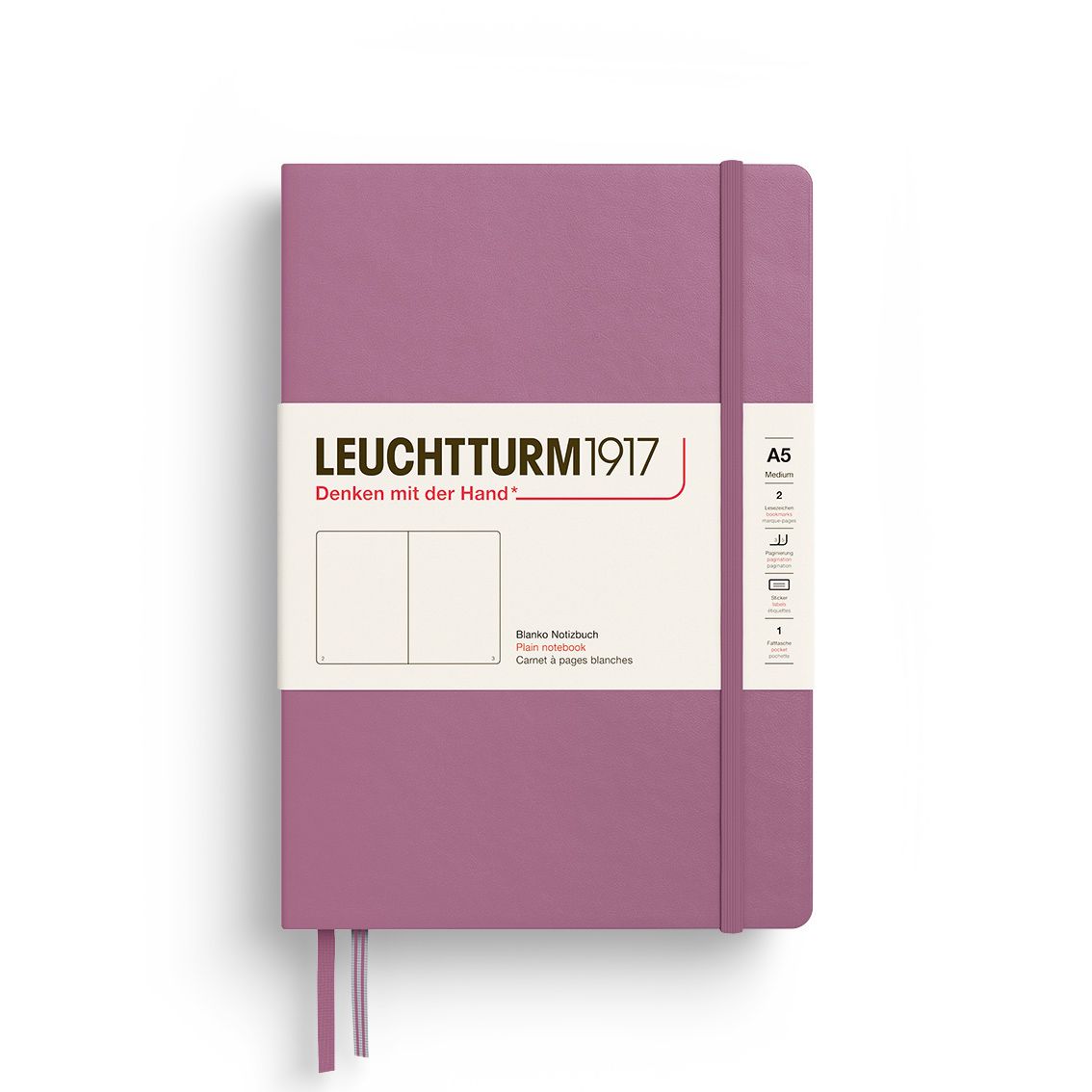 Cuaderno Leuchtturm1917 Medium A5 Dusty Rose, Plain