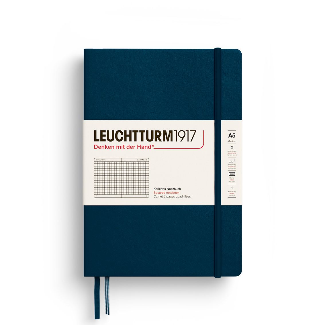 Cuaderno Leuchtturm1917 Medium A5 Deep Sea, Cuadros