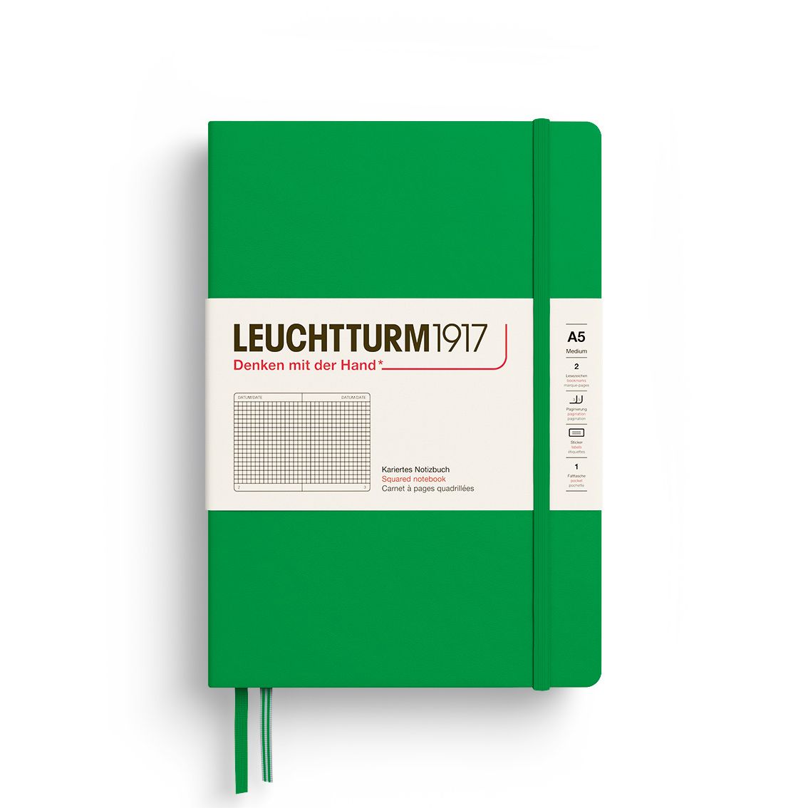 Cuaderno Leuchtturm1917 Medium A5 Spring Leaf, Cuadros