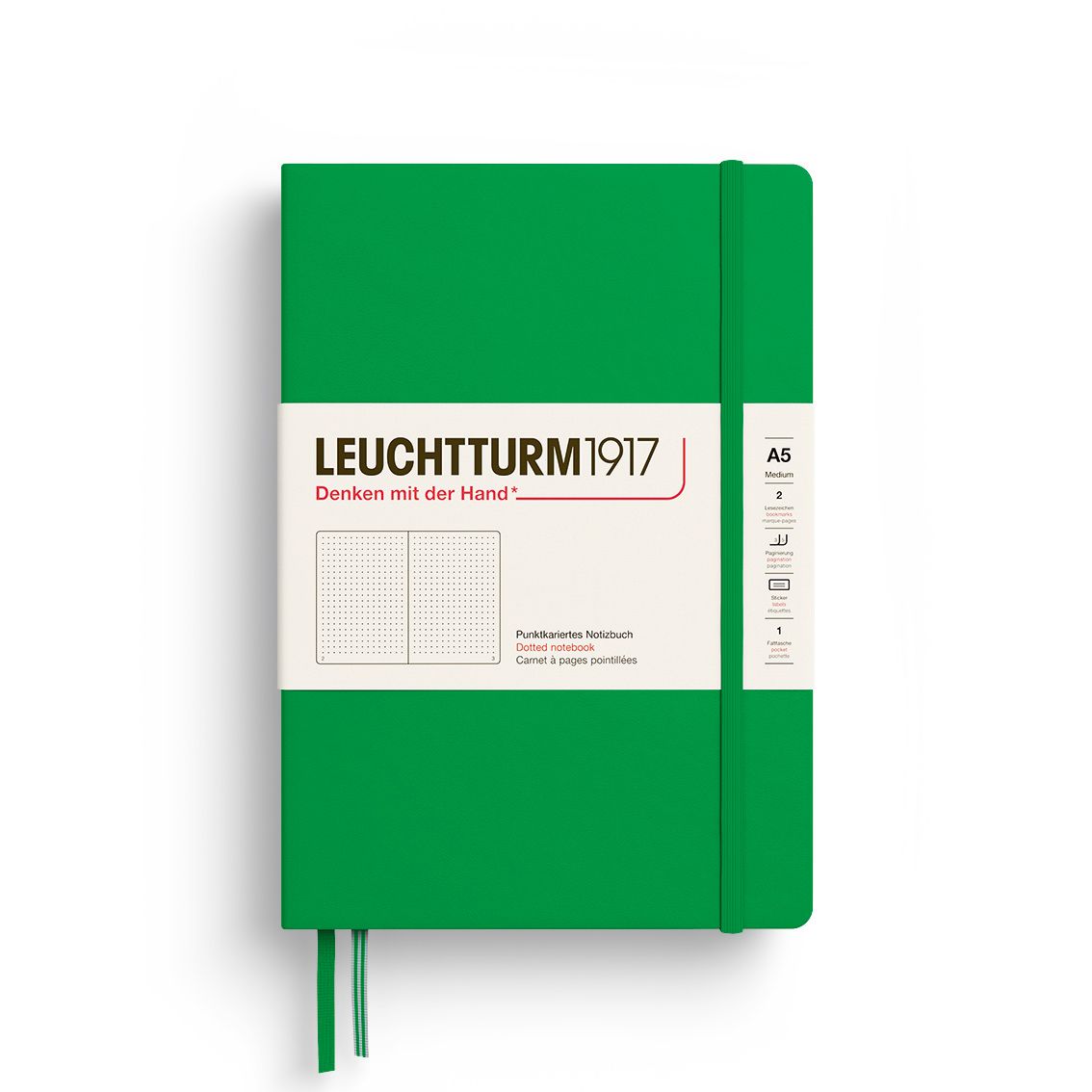 Cuaderno Leuchtturm1917 Medium A5 Spring Leaf, Puntos