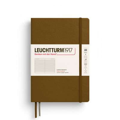 Cuaderno Leuchtturm1917 Medium A5 Spice Brown, Lineas