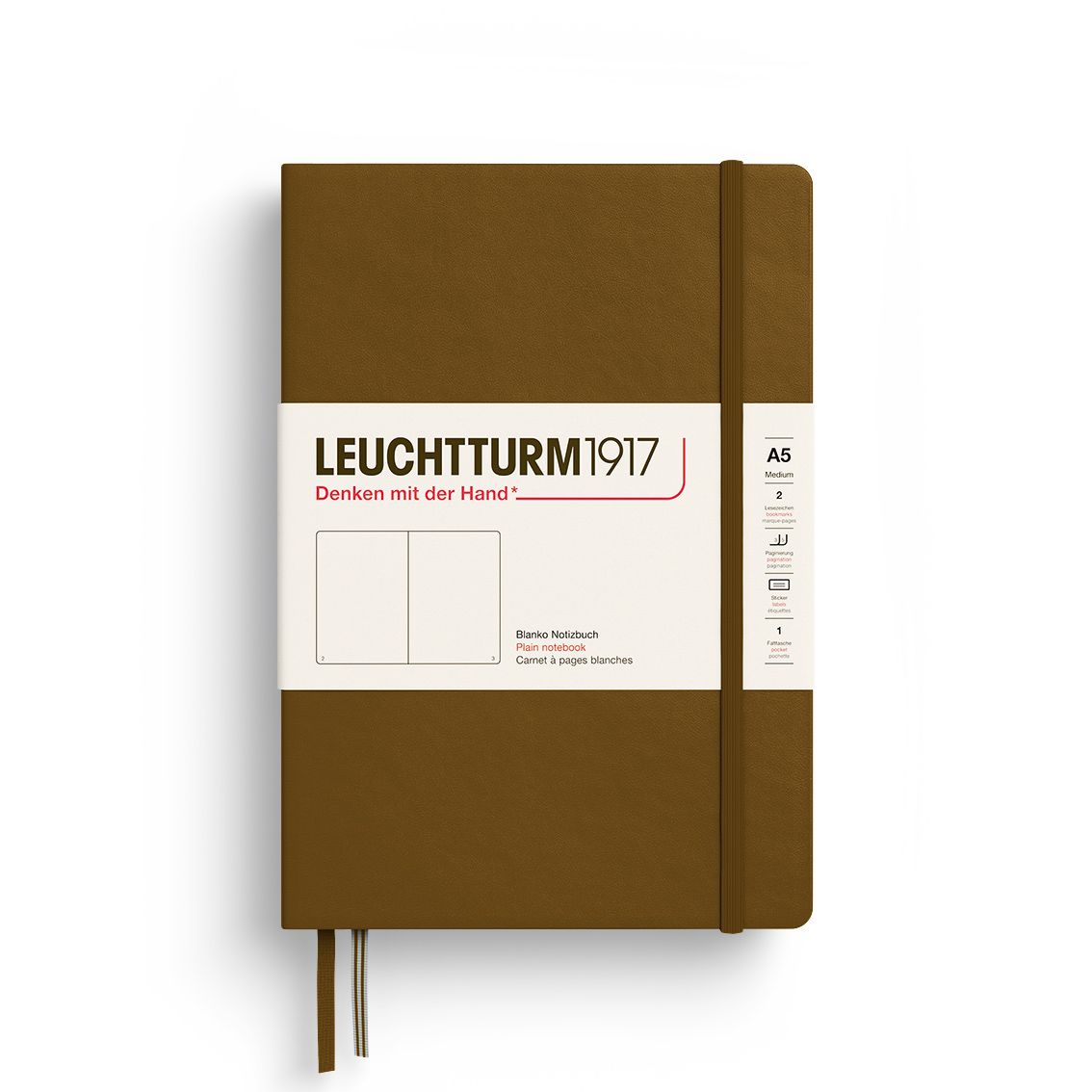 Cuaderno Leuchtturm1917 Medium A5 Spice Brown, Plain