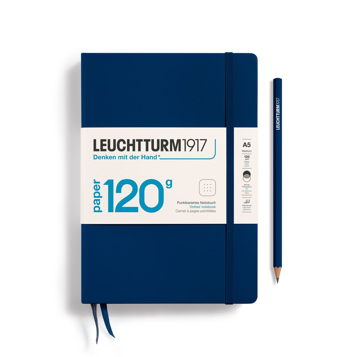 Cuaderno Leuchtturm1917 Edition 120G A5, Navy, Puntos