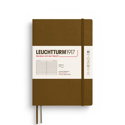 Cuadernos Leuchtturm1917 Medium A5 Softcover Spice Brown, Lineas
