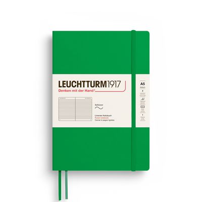 Cuadernos Leuchtturm1917 Medium A5 Softcover Spring Leaf, Lineas