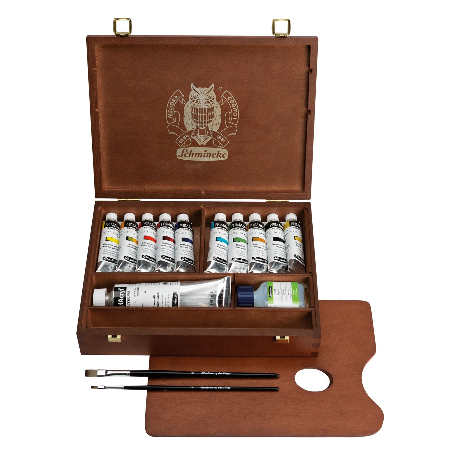 Pintura acrilica Schmincke PRIMAcryl Professional, caja madera