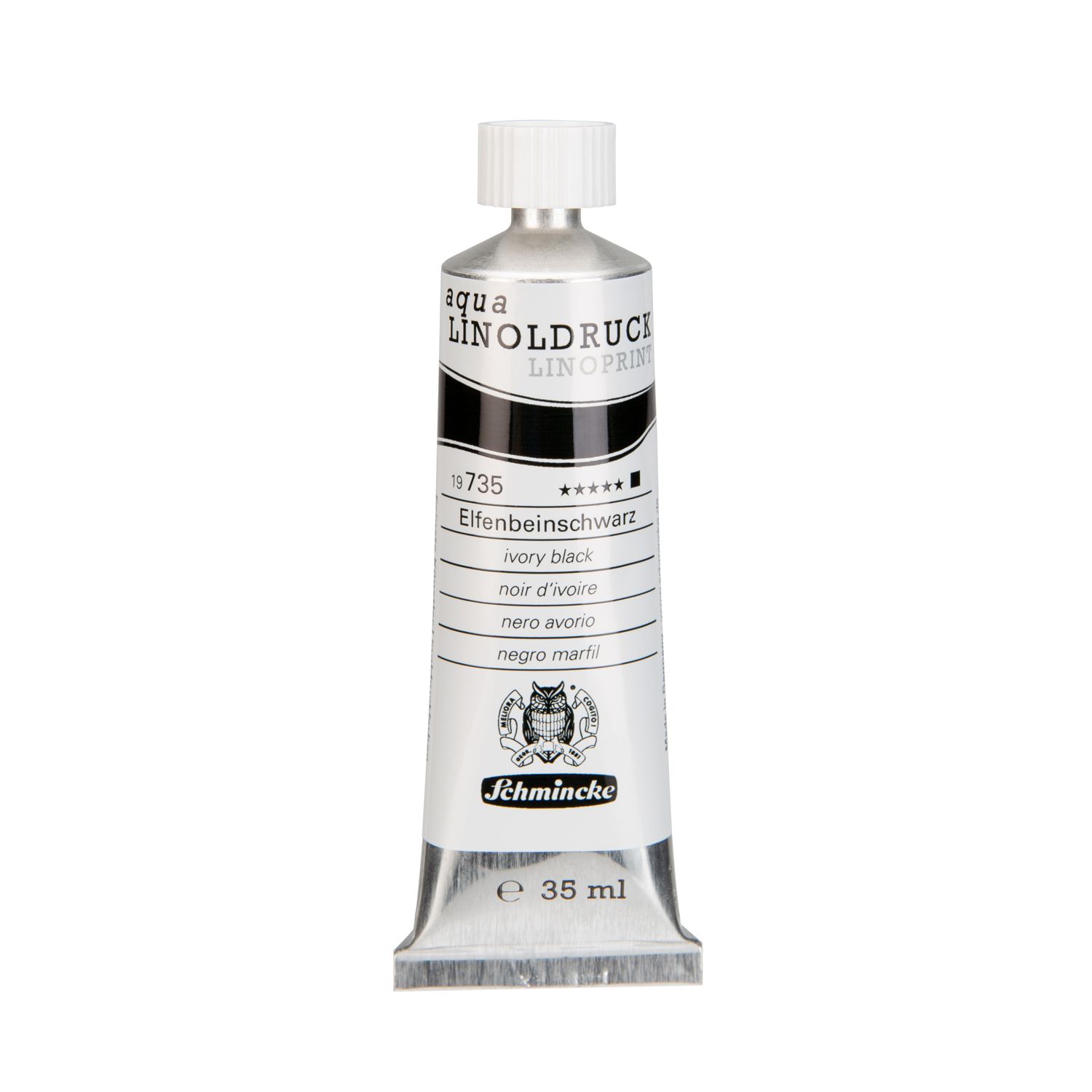 Pintura Schmincke LinoPrint 735 Ivory Black 35ml