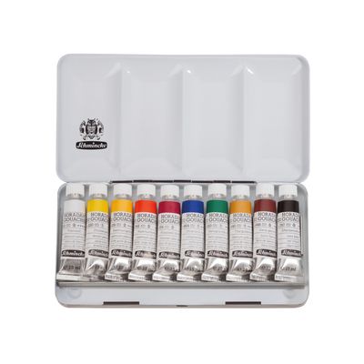 Pintura Schmincke Horadam Gouache 15ml, estuche 10 colores