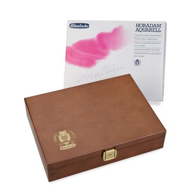 Acuarela Schmincke Horadam Caja de Madera, 47 colores + Onetz