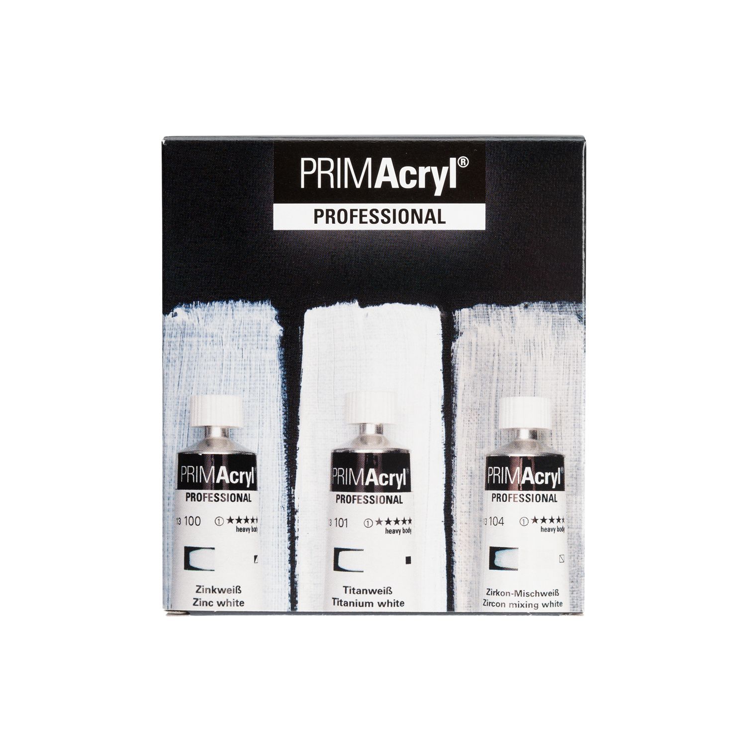 Pintura acrilica Schmincke PRIMAcryl Professional, Set 3 Blancos