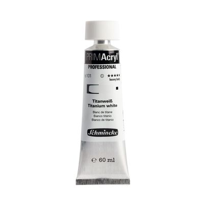 Pintura acrilica PRIMAcryl Professional 101 60ml, Titanium White