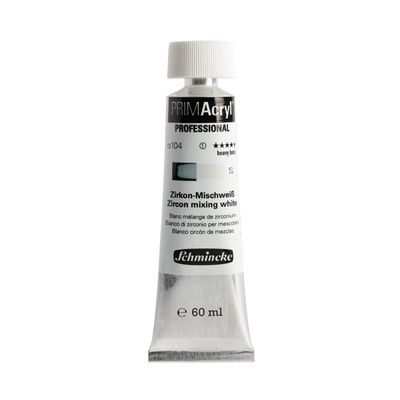 Pintura acrilica PRIMAcryl Professional 104 60ml, Zircon Mixing White