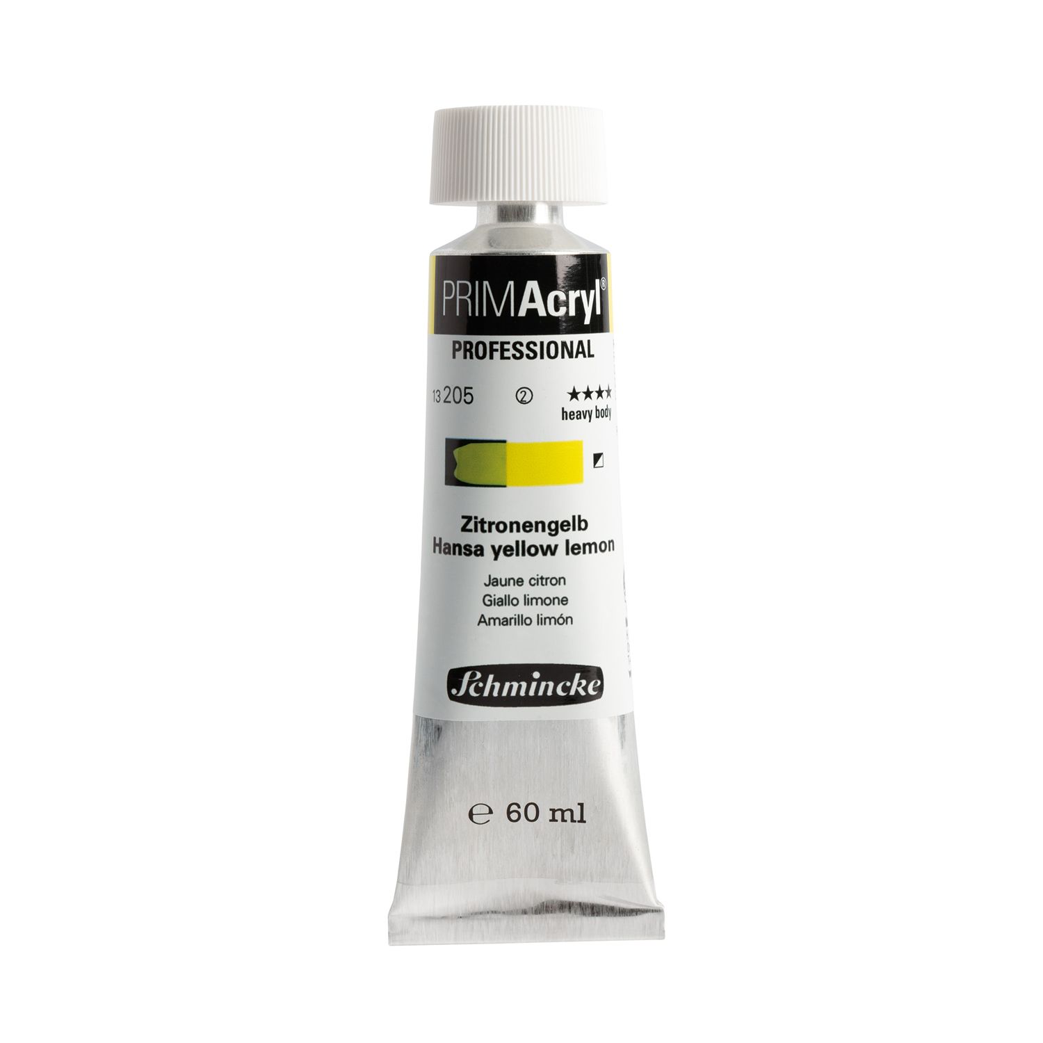 Pintura acrilica PRIMAcryl Professional 205 60ml, Hansa Yellow Lemon