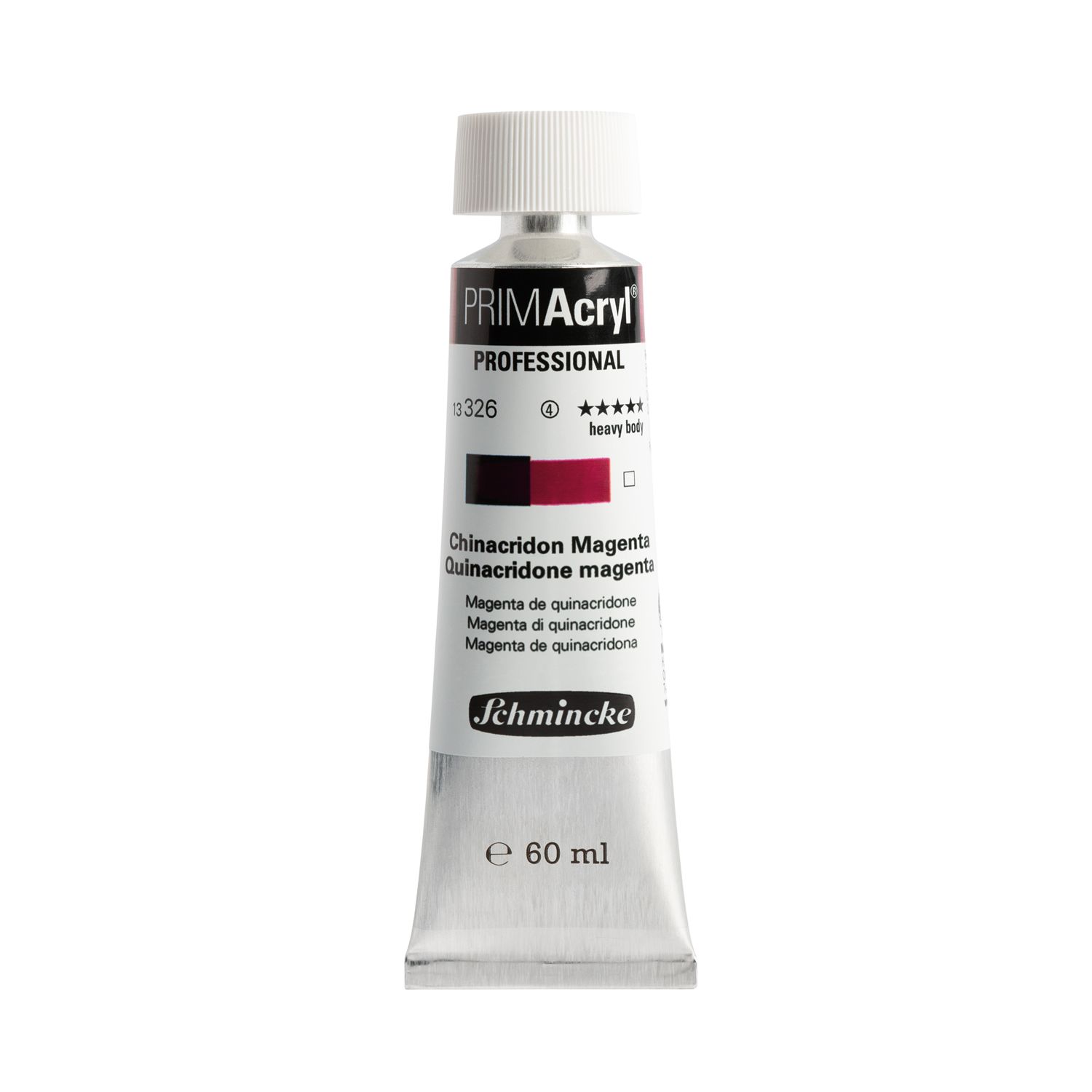 Pintura acrilica PRIMAcryl Professional 326 60ml, Quinacridone Magenta