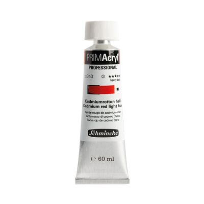 Pintura acrilica PRIMAcryl Professional 343 60ml, Cadmium Red Light Hue