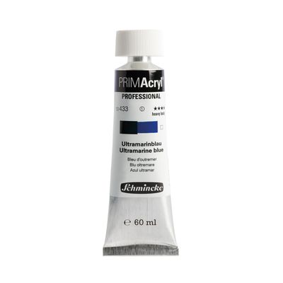Pintura acrilica PRIMAcryl Professional 433 60ml, Ultramarine Blue
