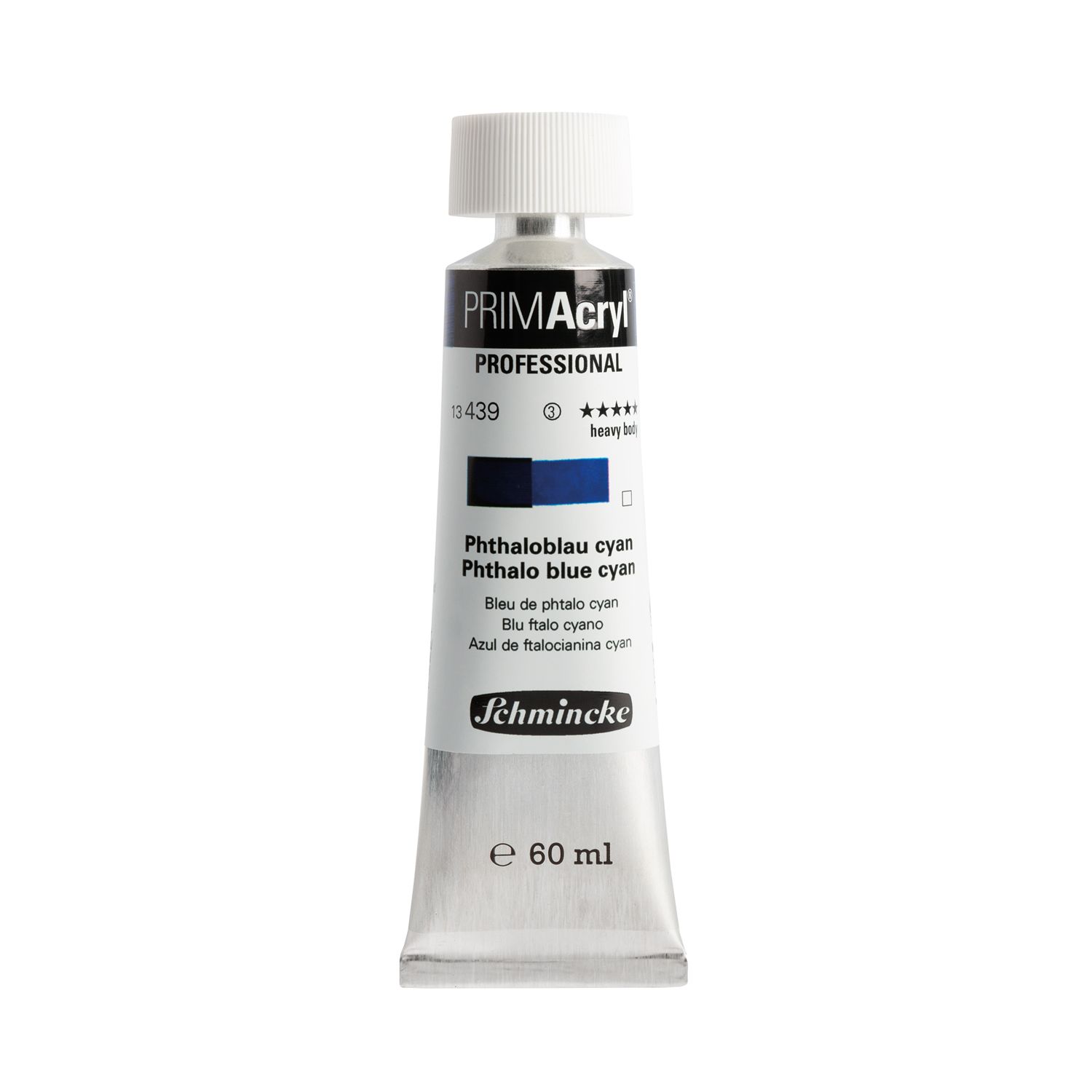 Pintura acrilica PRIMAcryl Professional 439 60ml, Phthalo Blue Cyan