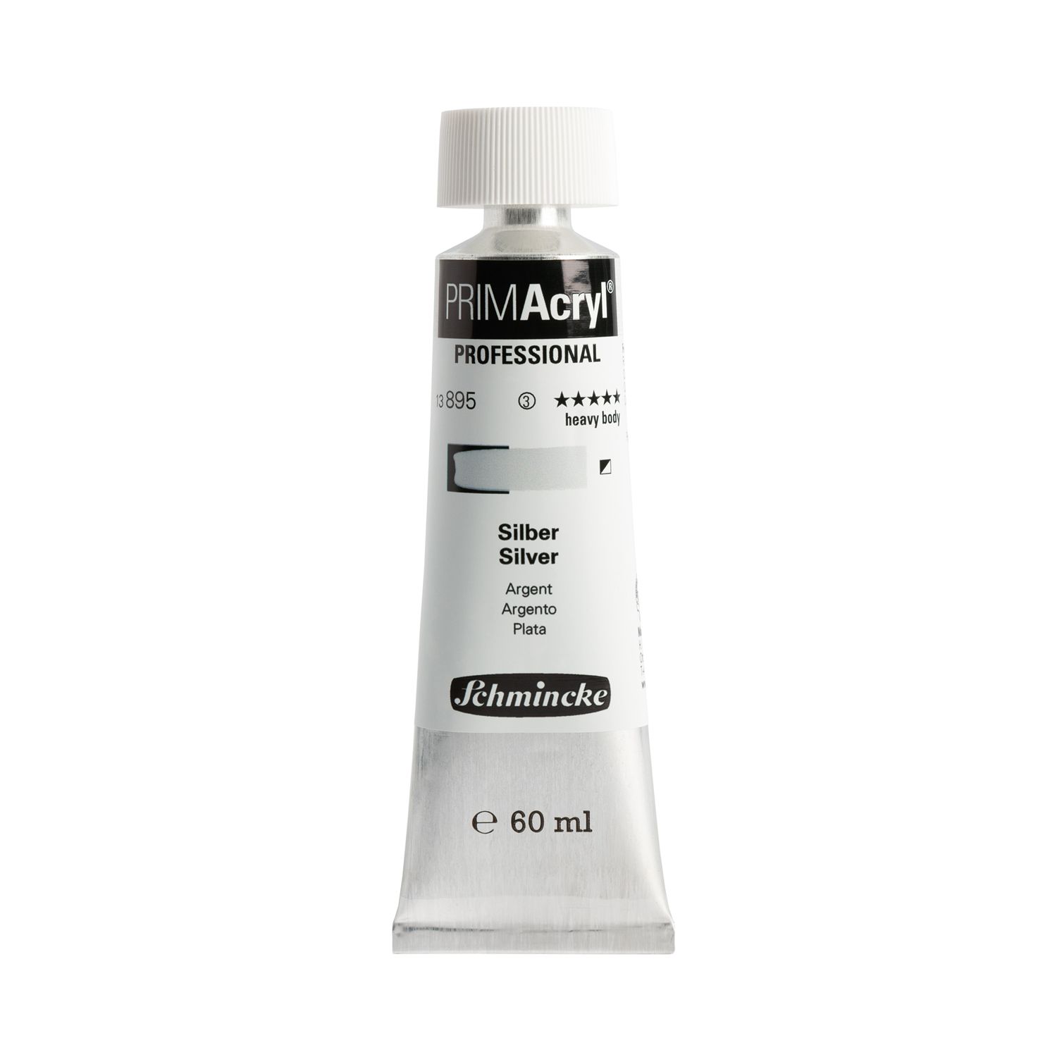 Pintura acrilica PRIMAcryl Professional 895 60ml, Silver