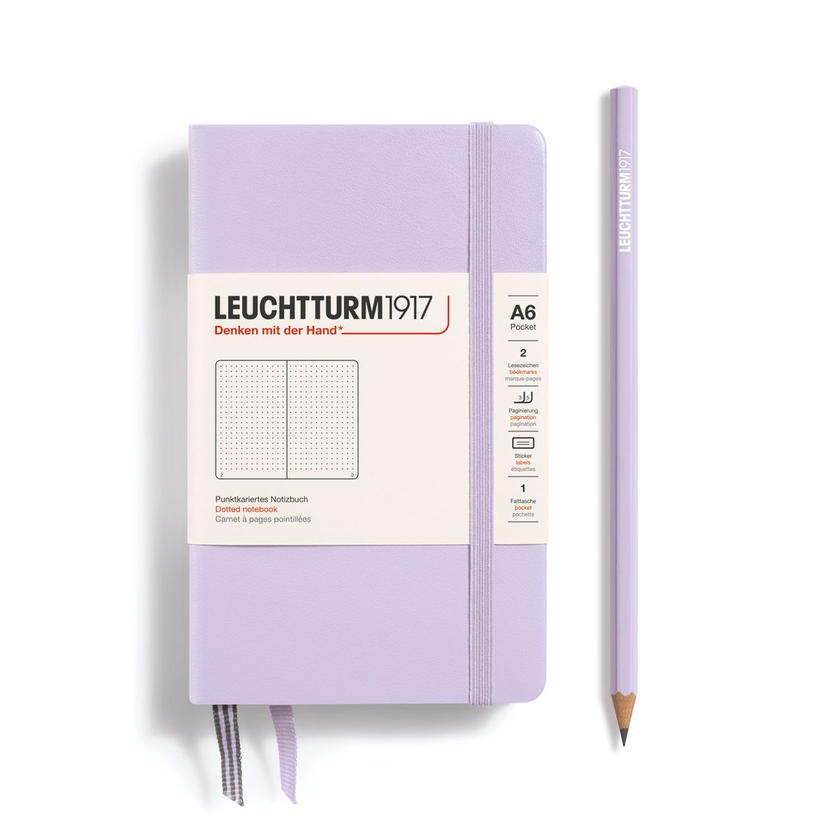 Cuaderno Leuchtturm1917 Pocket A6, Lilac, Puntos