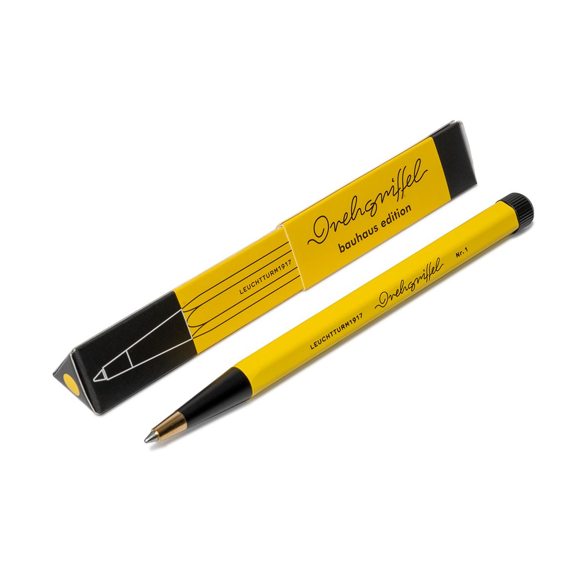 Boligrafo Leuchtturm1917 Drehgriffel Nr. 1, Bauhaus Lemon/Black