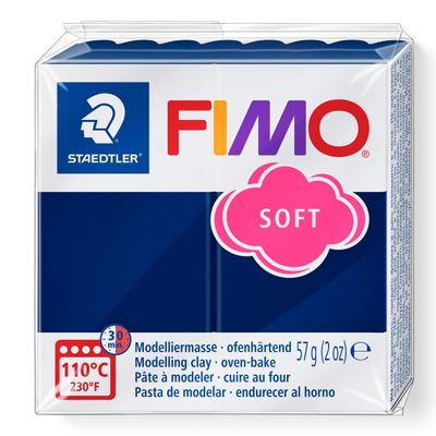 Arcilla polimerica para modelar FIMO Soft, color azul windsor
