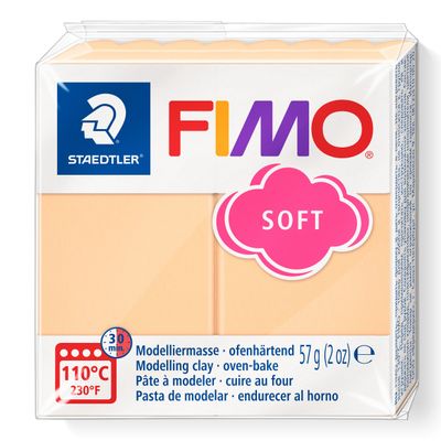 Arcilla polimerica para modelar FIMO Soft, color durazno