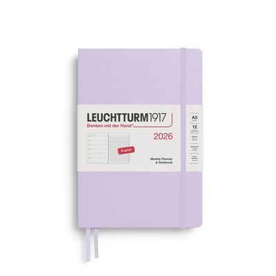 Agenda Semanal 2026 Leuchtturm1917 Weekly Planner and Notebook, Lilac