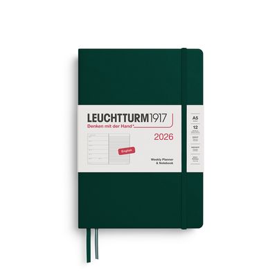 Agenda Semanal 2026 Leuchtturm1917 Weekly Planner and Notebook, Forest Green