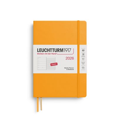 Agenda Semanal 2026 Leuchtturm1917 Weekly Planner and Notebook, Rising Sun