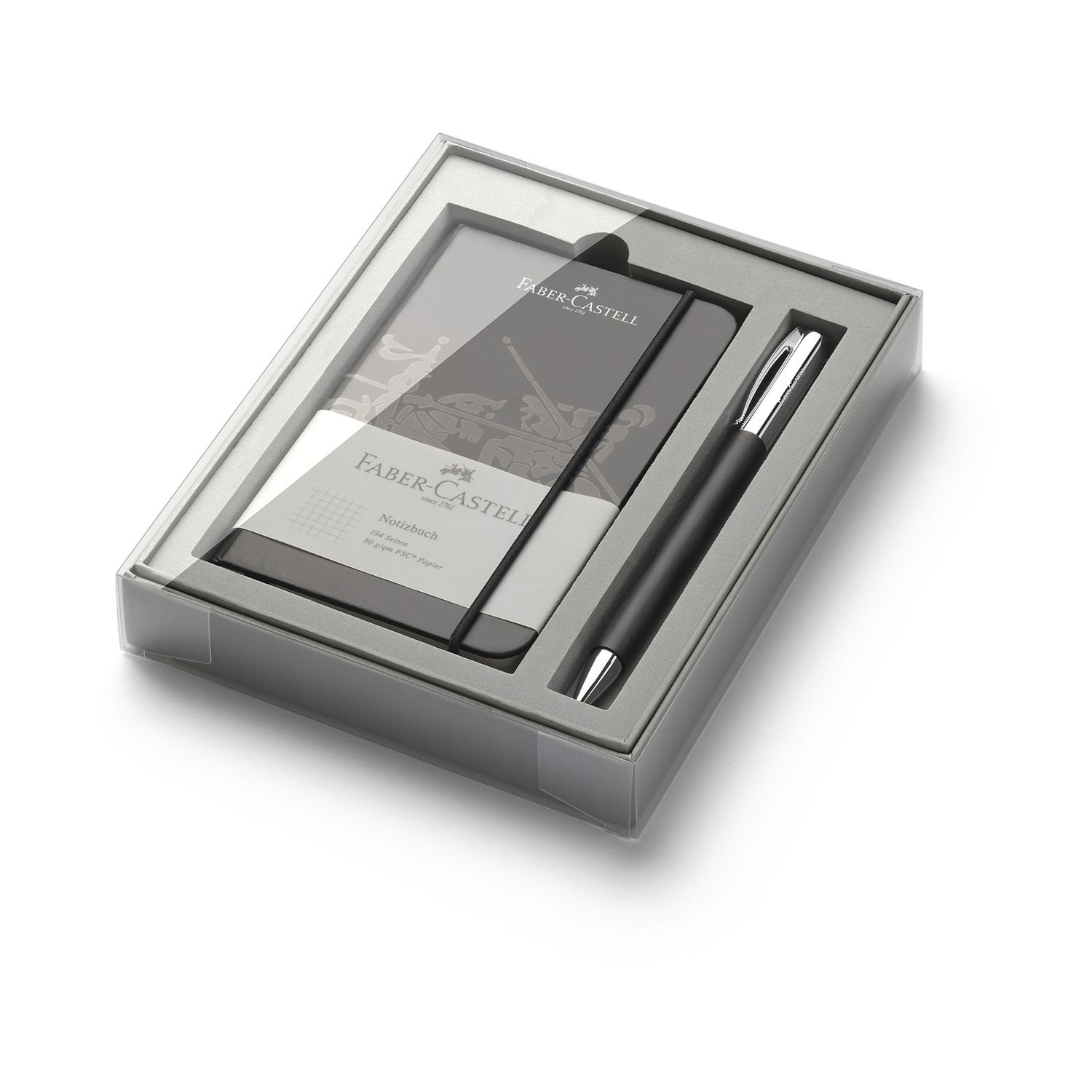 Boligrafo Faber Castell Ambition Resina Negra Promo Set