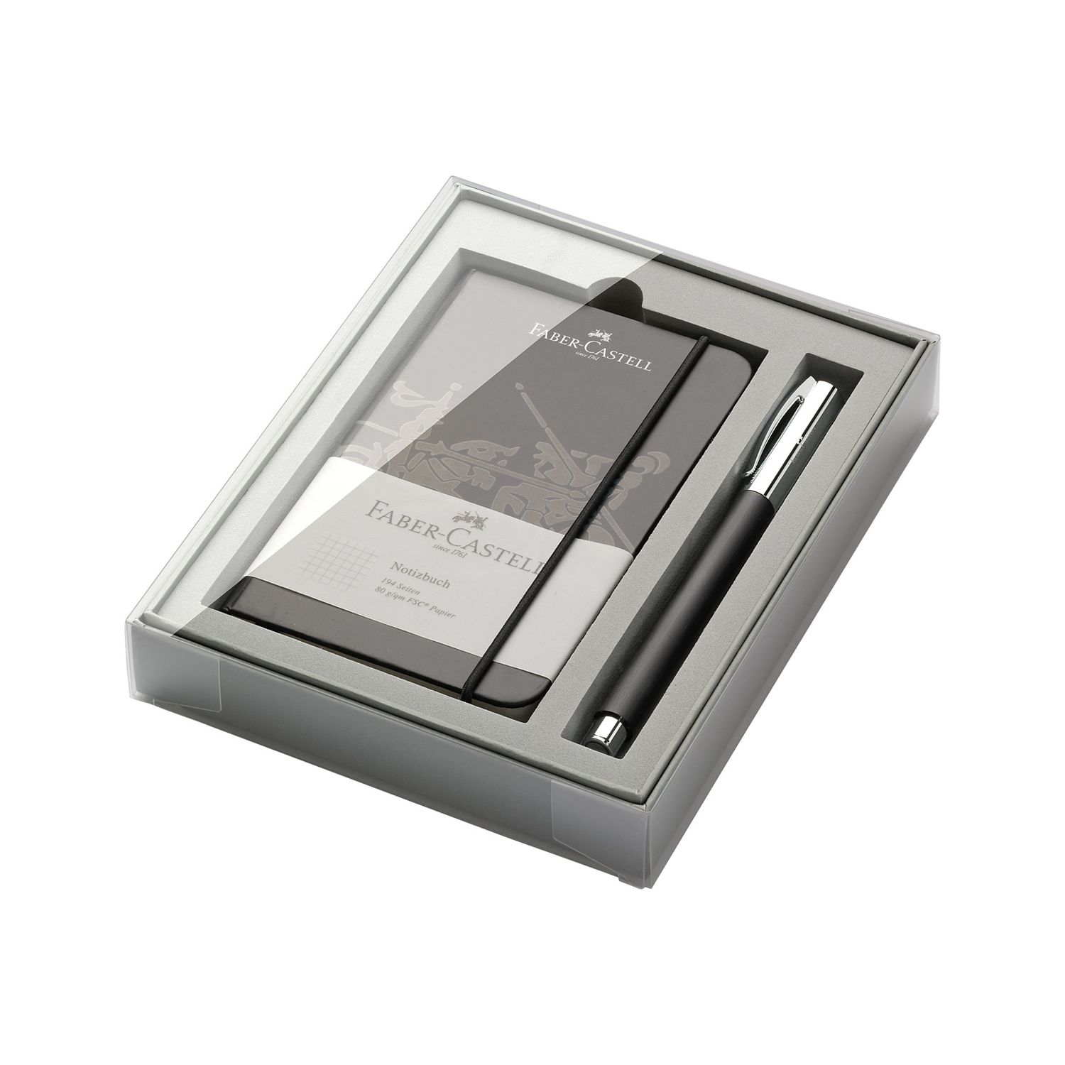 Roller Faber Castell Ambition Resina Negra Promo Set