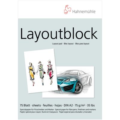 Block Hahnemuhle Layout Pad 75g A2 75 Hojas