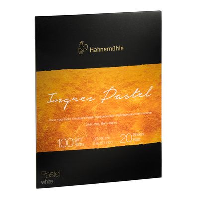 Block Hahnemuhle Collection Ingres Pastel Blanco 30 x 40cm 20 Hojas