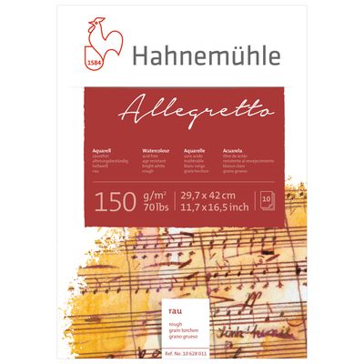 Block Hahnemuhle Allegretto 150 gramos, tamaño A3