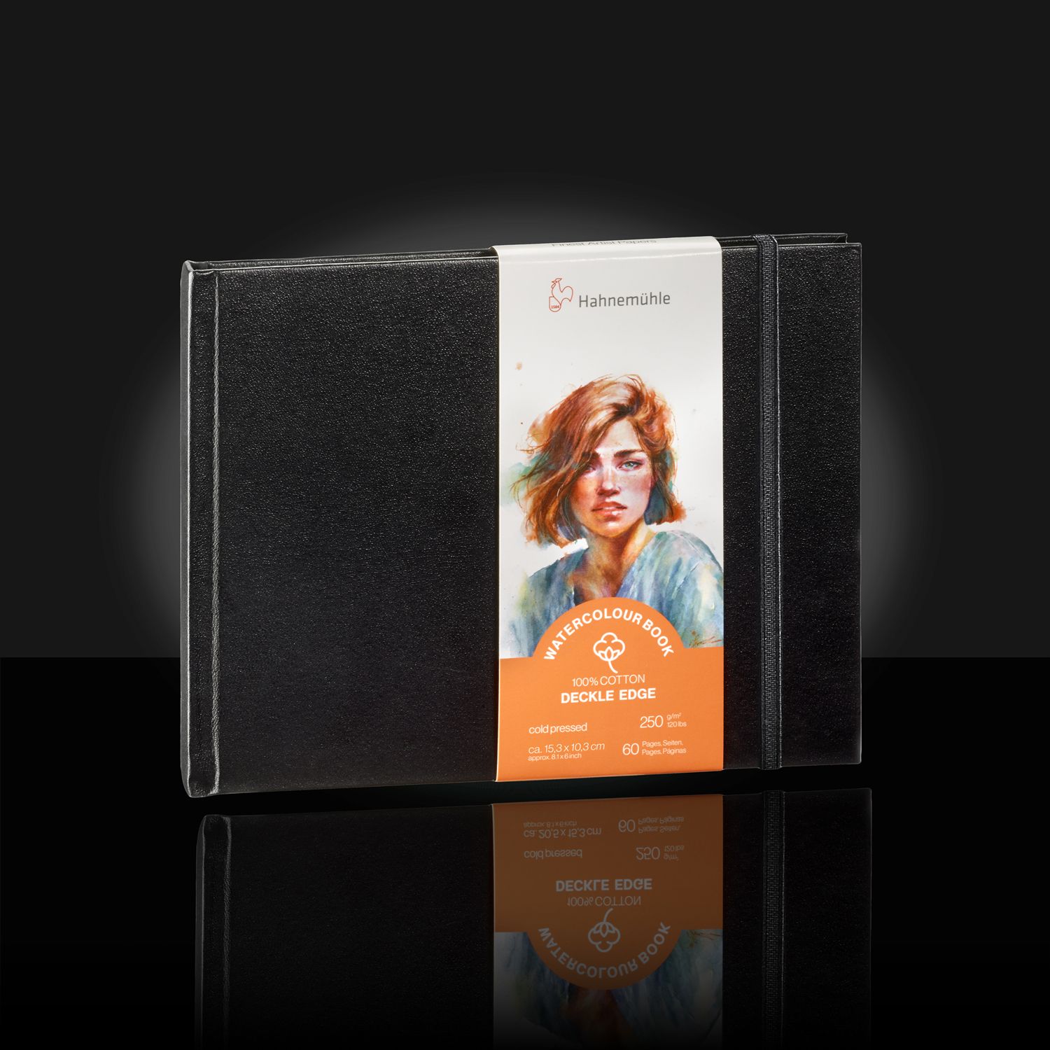Cuaderno Hahnemuhle Watercolour Book Deckle Edge, 15.3 x 10.3 cms