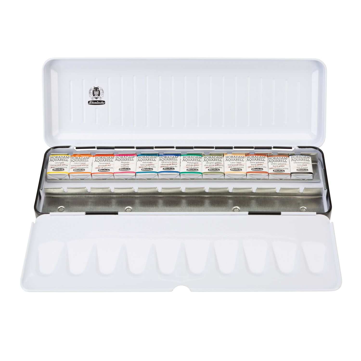 Acuarela Schmincke Horadam, estuche acanalado 12 colores