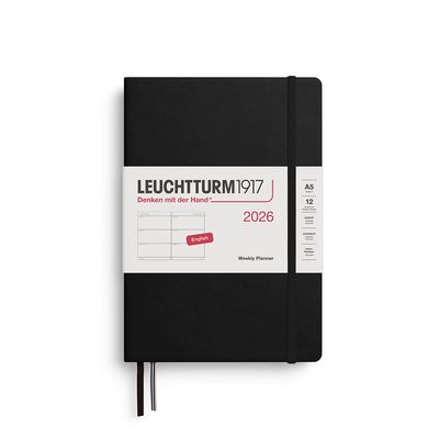 Agenda Semanal 2026 Leuchtturm1917 Weekly Planner, Negro