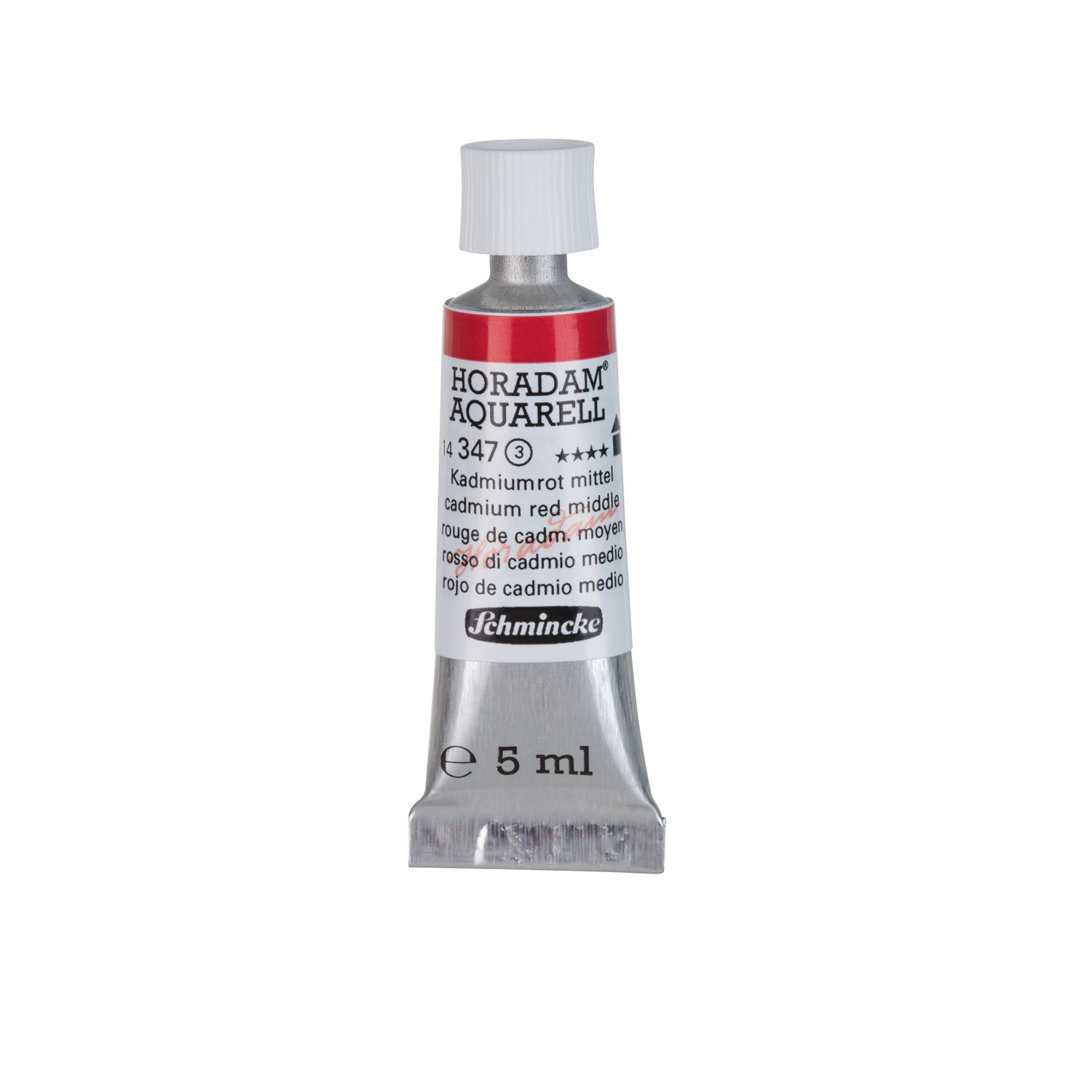 Acuarela Schmincke Horadam 5ml 347 Cadmium Red Middle