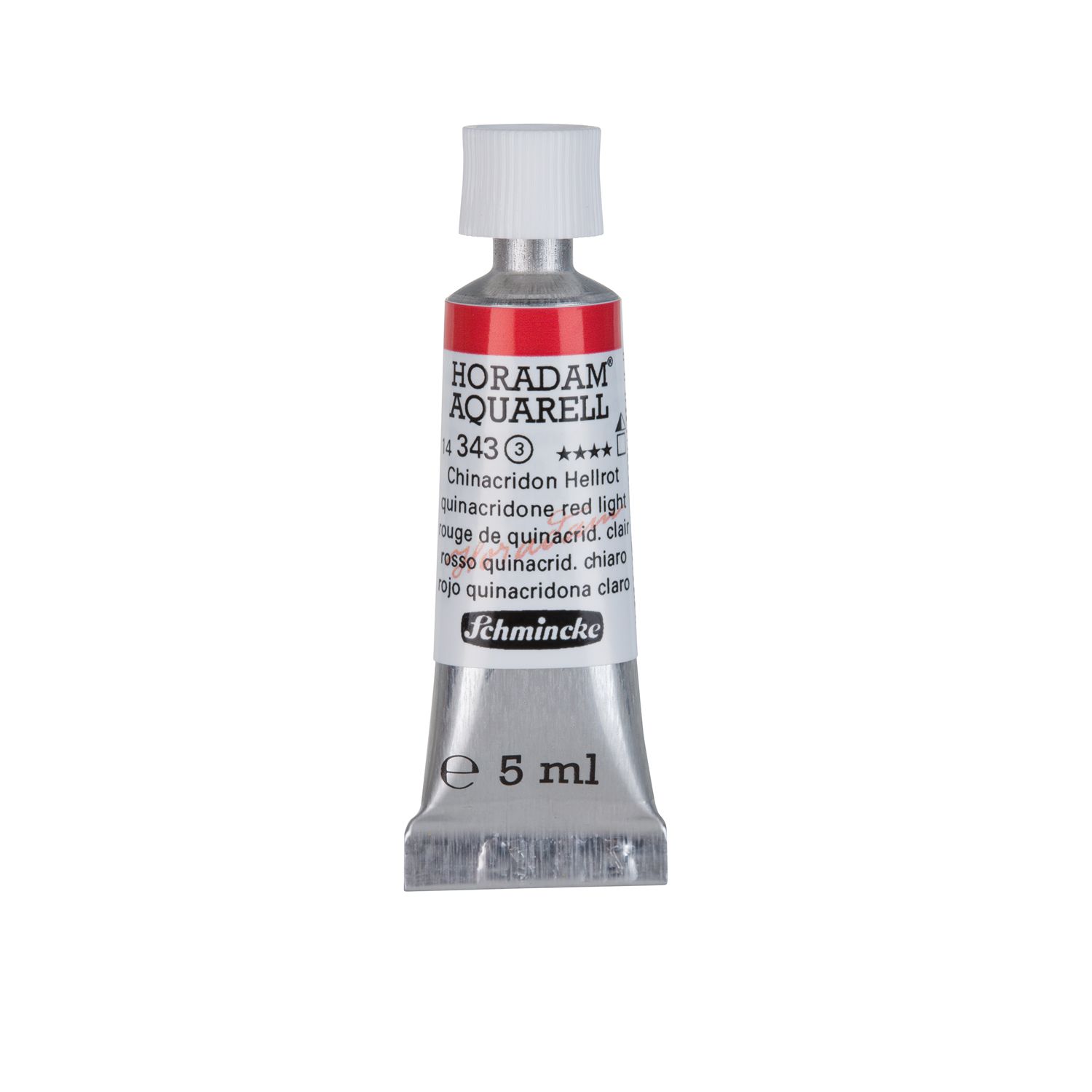 Acuarela Schmincke Horadam 5ml 343 Quinacridone Red Light