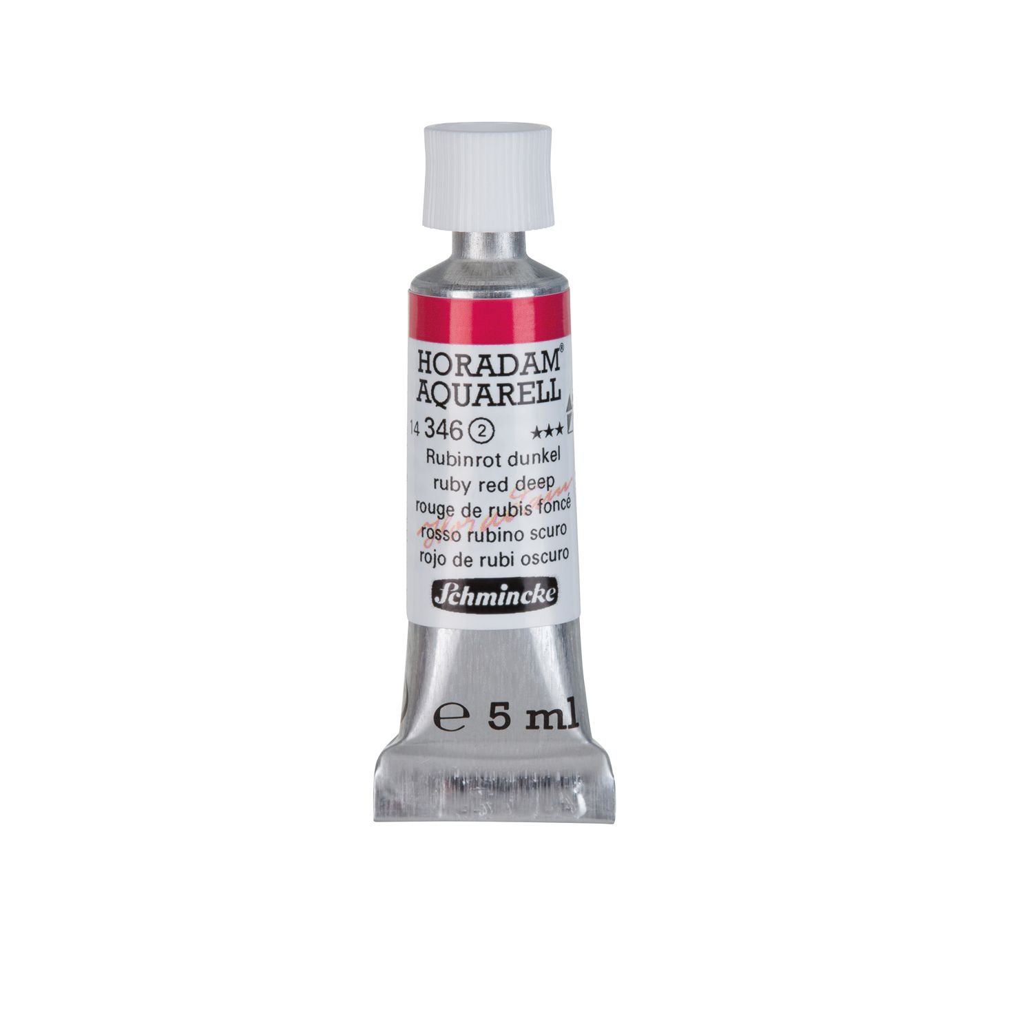 Acuarela Schmincke Horadam 5ml 346 Ruby Red Deep
