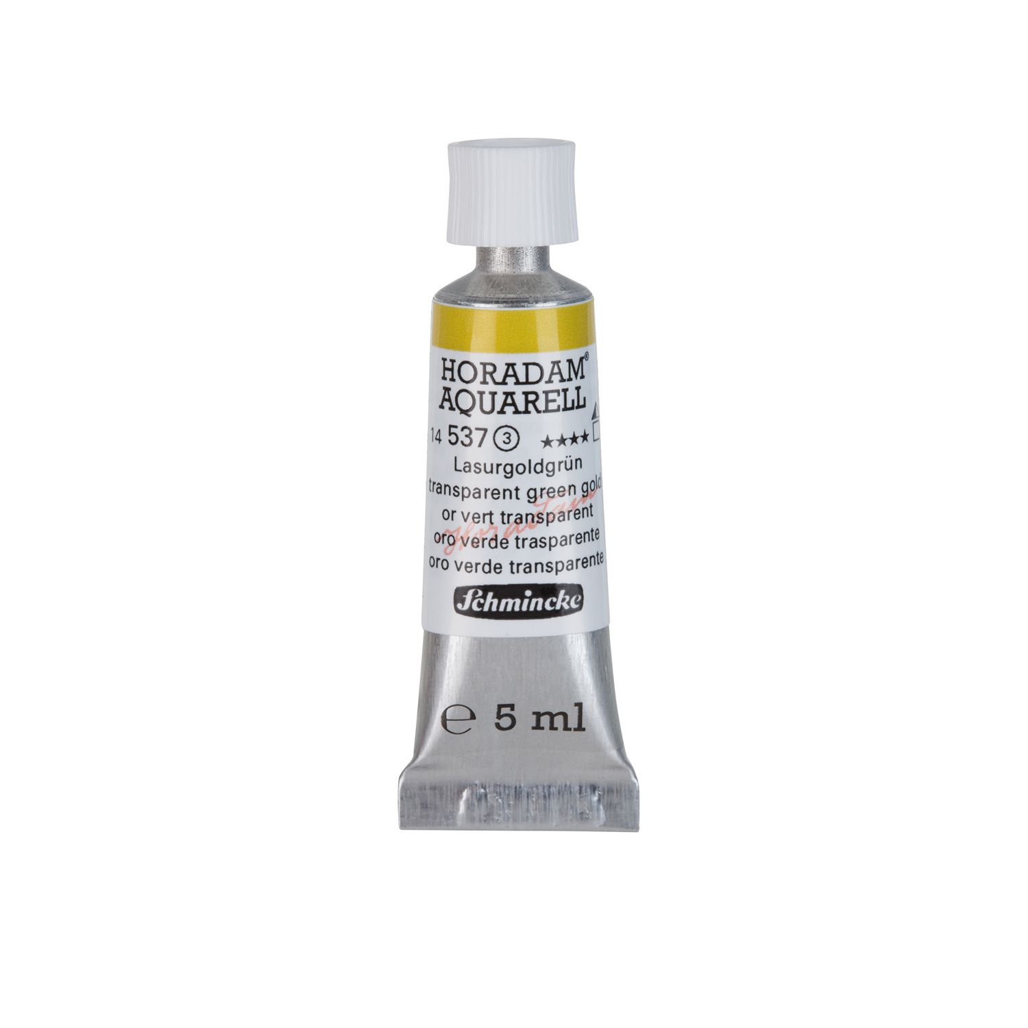 Acuarela Schmincke Horadam 5ml 537 Transparent Green Gold