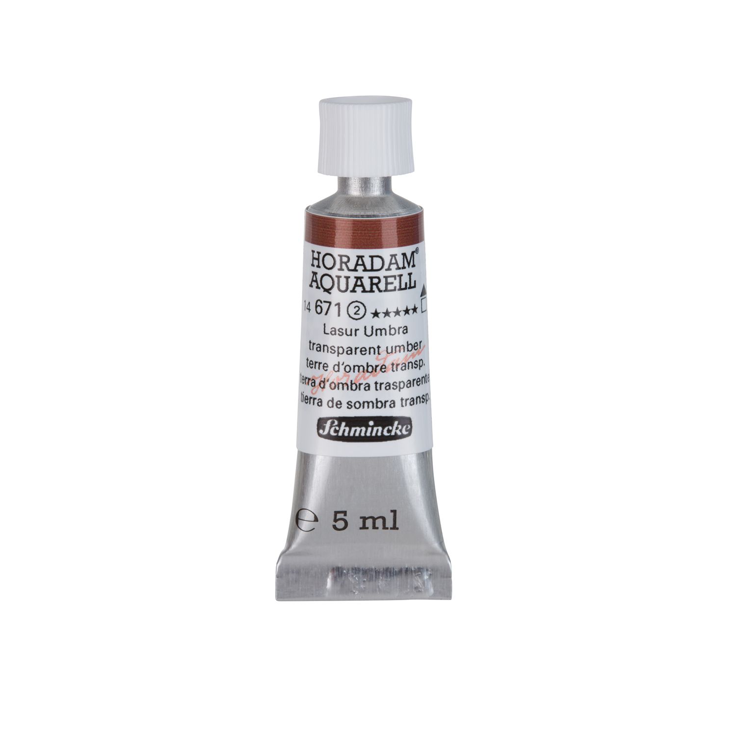 Acuarela Schmincke Horadam 5ml 671 Transparent Umber