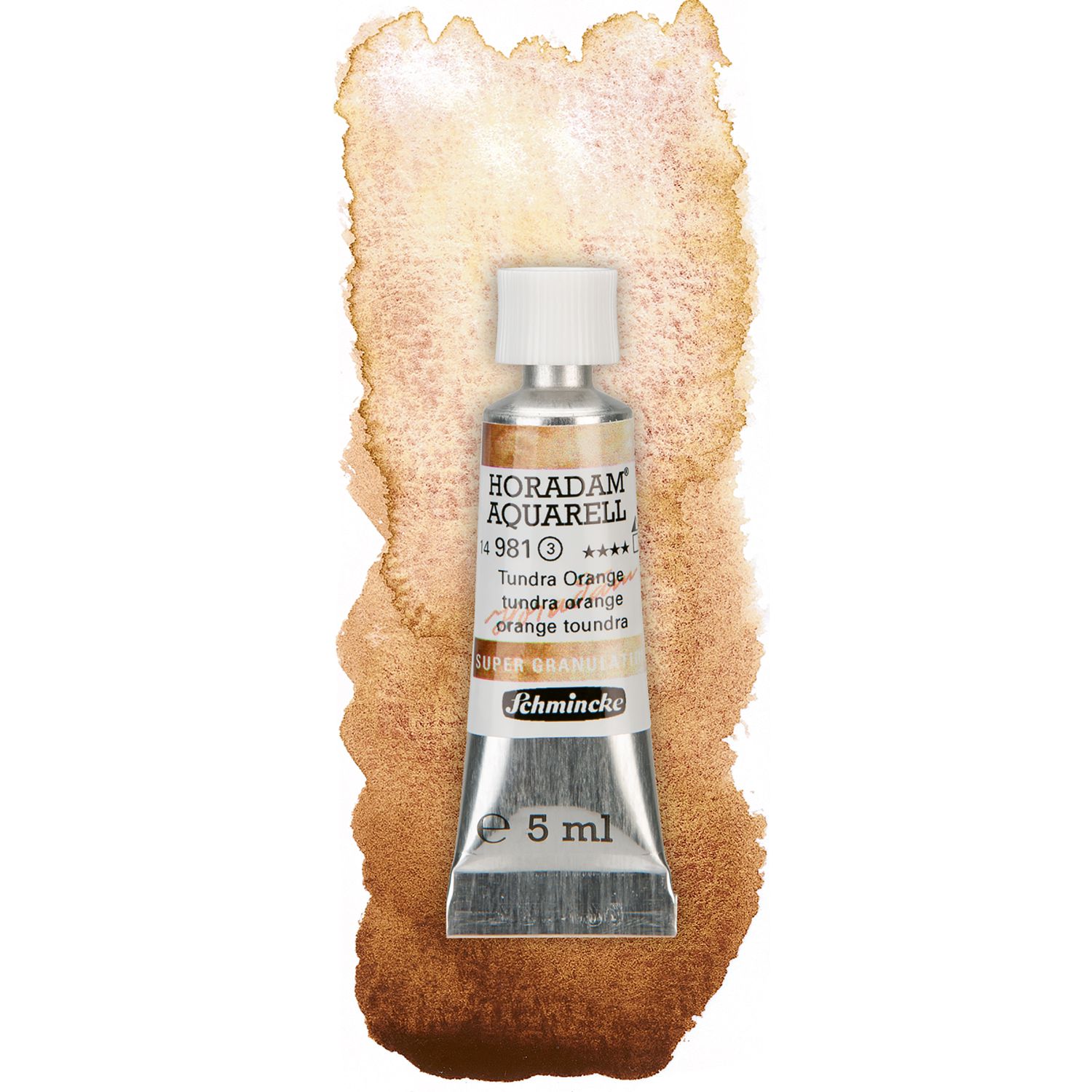 Acuarela Schmincke Horadam 5ml 981 Tundra Orange Super Granulation