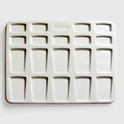 Paleta de porcelana Schmincke, 19 compartimientos
