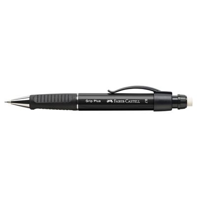 Portaminas 0.7mm Faber Castell Grip Plus, color negro
